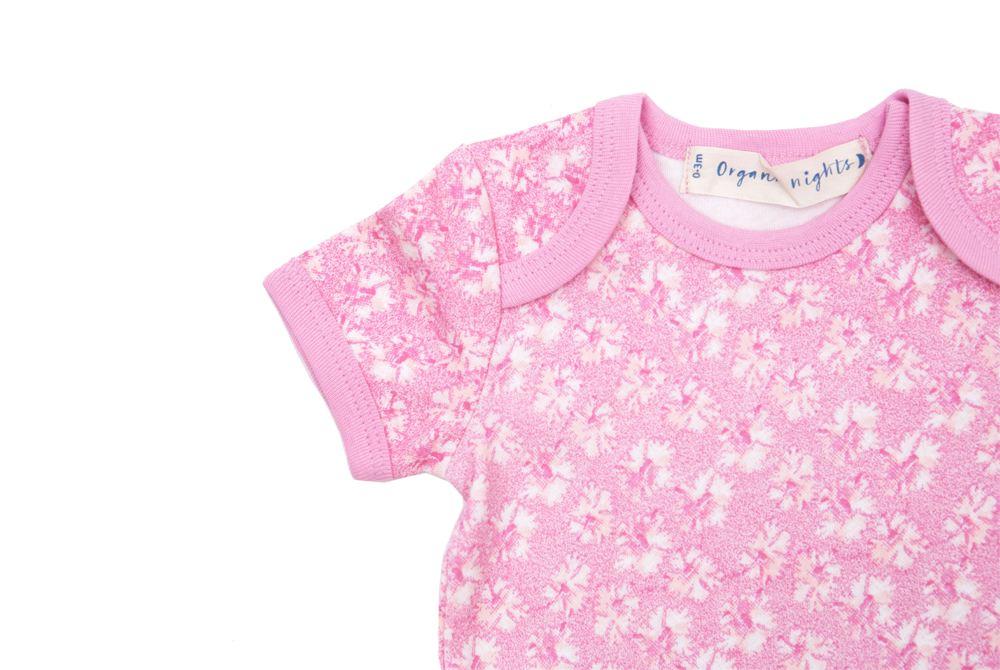 Organic Cotton Summer Onesie - Coral in Pink