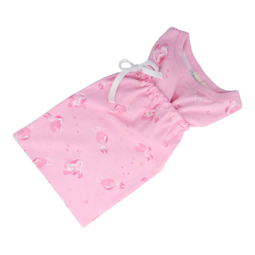 Children's Organic Cotton Short Pyjama Set - Mermaids Pink