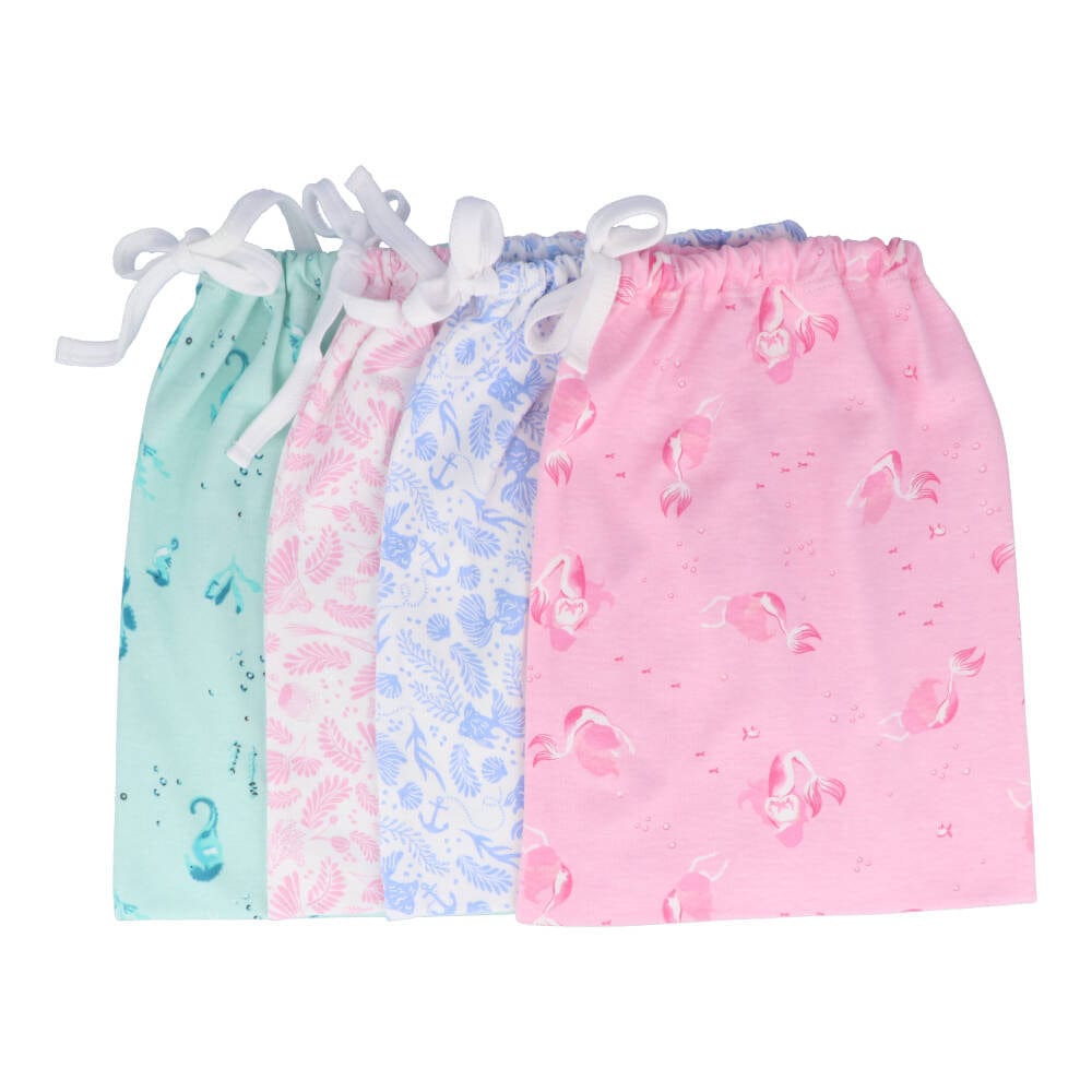 Children's Organic Cotton Short Pyjama Set - Mermaids Pink