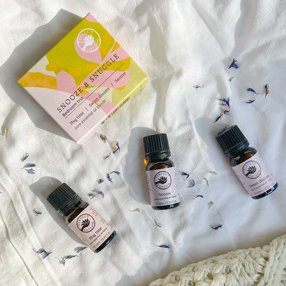 Perfect Potion Essential Oil Blends Bedroom TRIO Sleep, Snooze & Snuggle